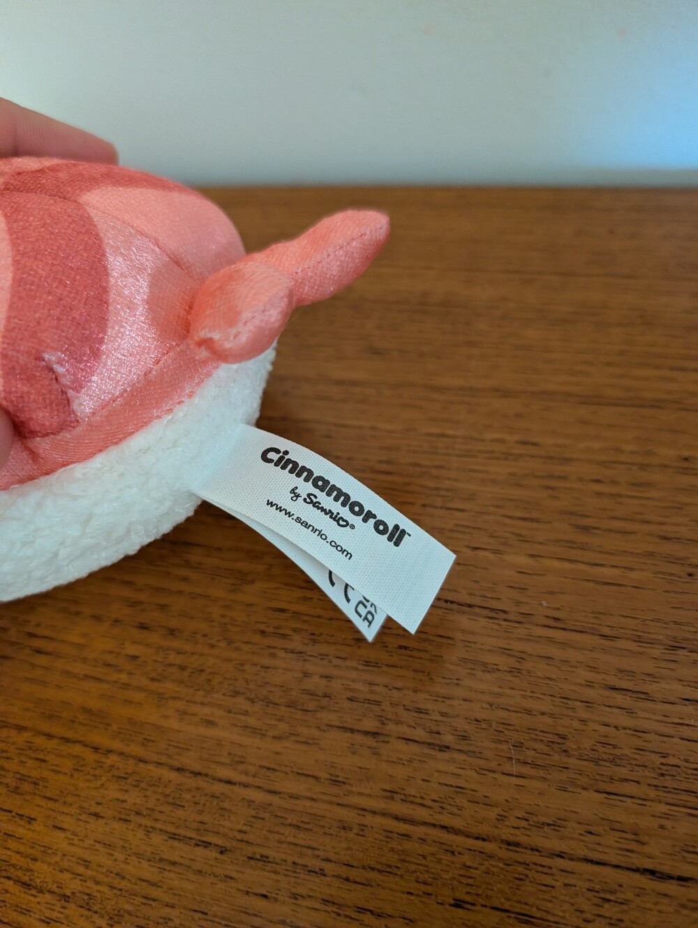 Cinnamoroll Plush Sushi Sashimi Kawaii Puppy Stuffed Animal Pink White Sanrio - Picture 3 of 5